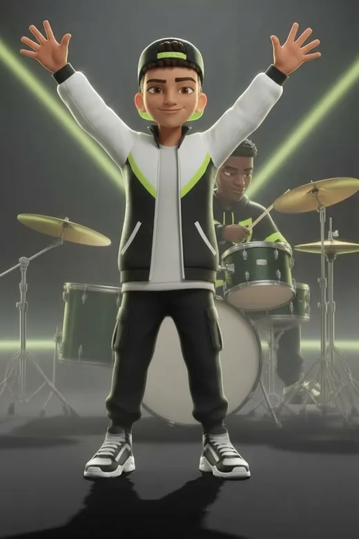 Snap Street Band singer doing The V